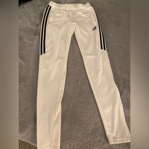 Adidas white jogger pants